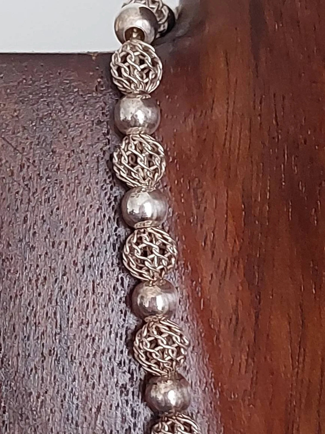 Vintage filigree sterling silver necklace